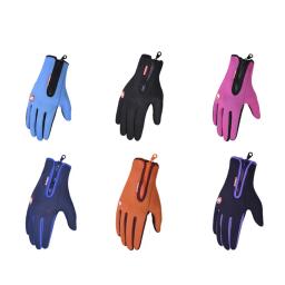 Luvas de ciclismo touch screen para homens e mulheres, esportes ao ar livre, veludo quente, à prova de vento, repelente de água, equitação, outono, inverno - Image 2