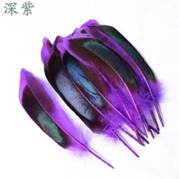 Penas naturais de pato selvagem, 4-6 polegadas/10-15cm de comprimento, acessórios decorativos de joias de faisão diy, 20 peças - Image 4