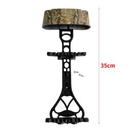Cabeça de tiro com arco aljava setas quiver para 6 setas para arco composto acessórios (preto + camuflagem) - Image 6