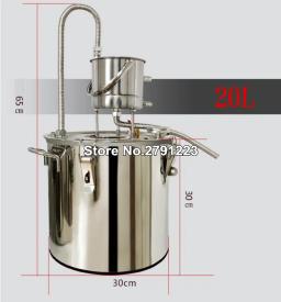 Aço inoxidável cobre casa DIY álcool vinho fazendo kit dispositivo, água e vinho destilador, óleo essencial Brewing equipamentos, 10 20L - Image 4