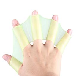 1 par dedo webbed luvas barbatanas mão nadadeiras de silicone treinamento pás natação web mergulho luvas água esportes ferramenta - Image 1