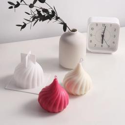3d turbilhão vela molde moldes de silicone para diy artesanal artesanato cebola soja cera scented velas fazendo aromaterapia molde gesso - Image 3