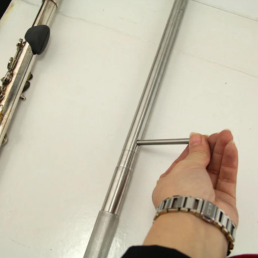 Ferramenta de manutenção de flauta para peças de flauta Ferramenta de reparo de flauta Tubo de aço inoxidável Flauta Cuidar 1pc - Image 1