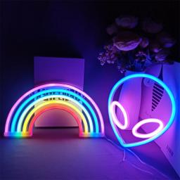 Chaveiro de parede com luz led neon, decoração de parede para quarto infantil, casa, quarto, festa, casamento, presente de natal, lâmpada neon - Image 4