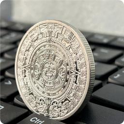 Coleção de Moedas Comemorativas Banhadas a Prata, Decoração do Lar, Artesanato, Desktop, Ornamentos, Presente, México, Vita, México - Image 4