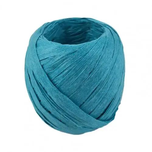 Fita de papel de Raffia, Resistente ao desgaste, Corda de papel multiúso, Envolvimento DIY, Fita de embalagem, 17 cores, 20m/rolo - Image 1