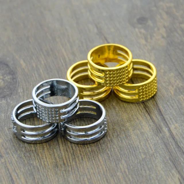 Conjunto de 5 Dedais de Costura em Tamanho de Anel 1,9 cm - Acessórios Essenciais para Artesanato e Estofado Doméstico