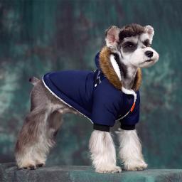 Roupa super quente do cão do inverno, tecido impermeável, hoodies grossos do animal de estimação, casaco de pele para pug, cachorro, chihuahua, cães pequenos, outono - Image 2