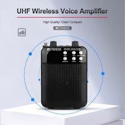 Retekess-megafone tr619, portátil, 3w, gravação fm, amplificador de voz, professor microfone, alto-falante, mp3 player, rádio fm para guia turístico - Image 2
