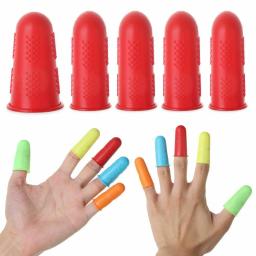 5 pçs silicone dedo protetor diy costura quilter dedo ponta artesanato dedal antiderrapante protetor de dedo costura costura accessori - Image 1