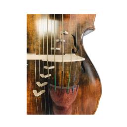 Música maestro (6x8) cordas 19 1/4 "viola da gamba baryton com 7 pontes #11866 - Image 4
