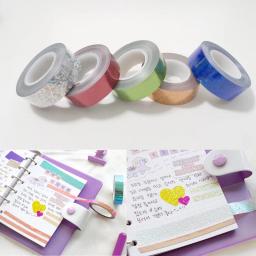 15mm x 5m/rolo fita adesiva pegajosa conjunto de fita de papel decorativa diy decoração escritório papelaria scrapbook - Image 5