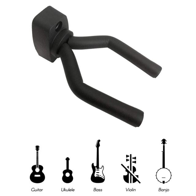 Suporte de Instrumentos de Corda: Guitarras, Baixo, Ukulele e Acessórios de Montagem na Parede