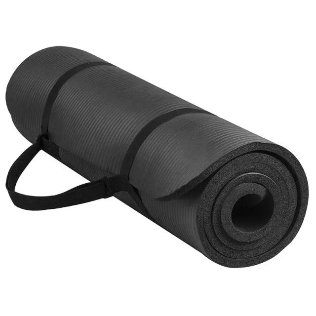 Tapete de Yoga Extra-Grosso de 1cm, Antiderrapante e Alta Densidade, Ideal para Pilates com 183cm de Comprimento