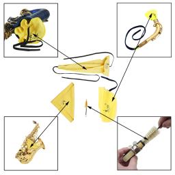 M mbat alta qualidade saxofone clarinete flauta sax limpeza cotonete conjunto de peças peças instrumentos de vento kit limpeza cuidados ferramentas - Image 1