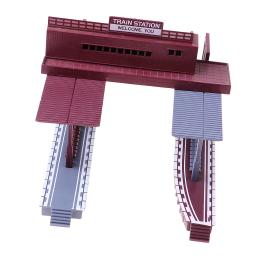 1:87 estação de trem paisagem modelo de plataforma escala ho layout ferroviário - Image 4