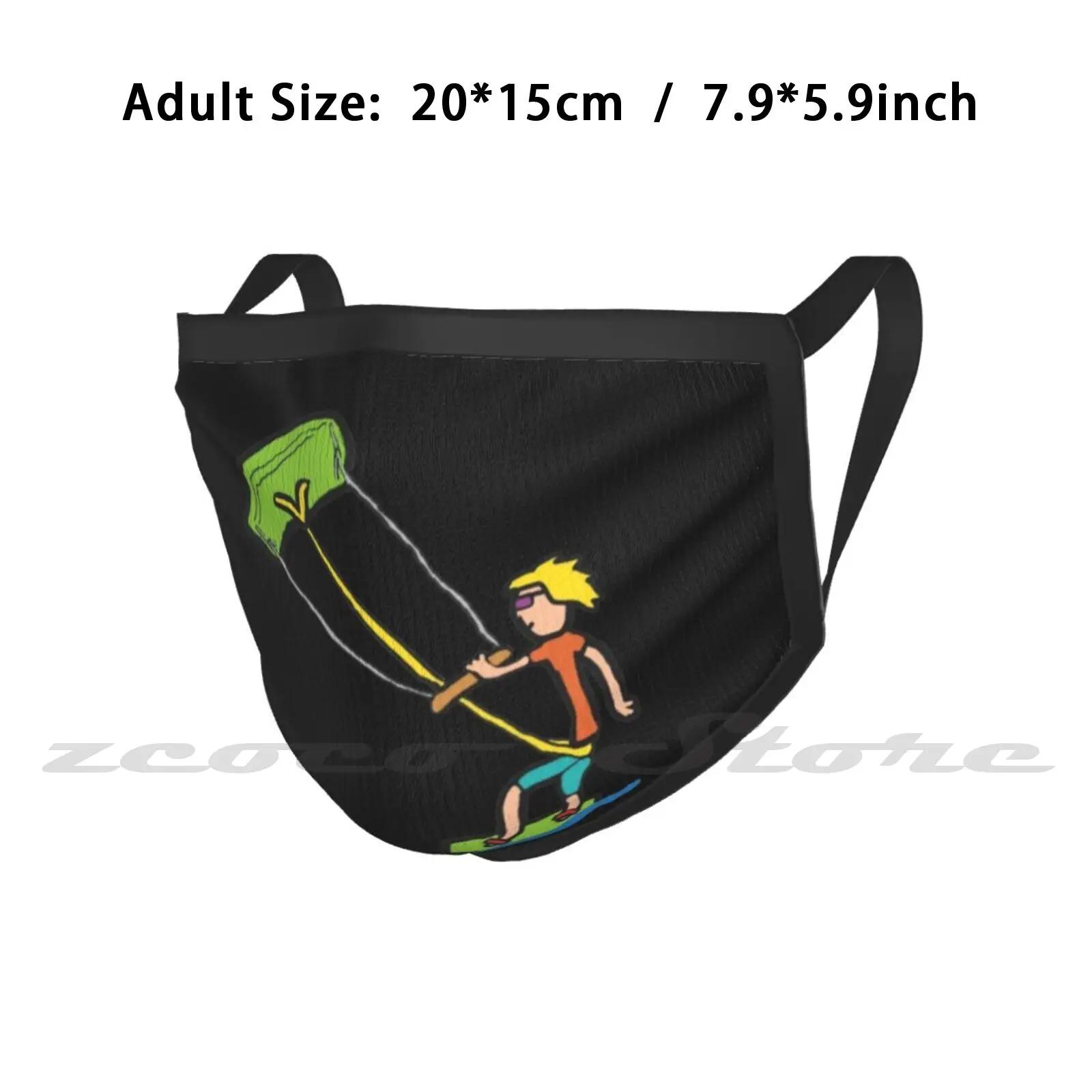 Kiteboarding malha chapéu elástico macio personalizado padrão presente boné kitesurf kiteboarding kite surf - Image 1