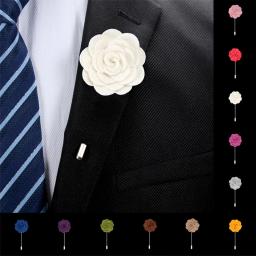 Broches masculinos para casamentos, broche de flores com lapela para homens, terno para casamento, broche de baile, acessórios para homens - Image 1
