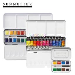 Frence pintura de aquarela sólida sennelier original, 12 24 48 cores ou 10 ml, tubus, mel, aquarela, acuarelas, suprimentos de arte - Image 1