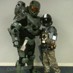 Wearable Corpo Completo Cabeça Armadura, Sargento Spartan Guerreiro, EVA Props, Corte Livre, 1:1 - Image 3