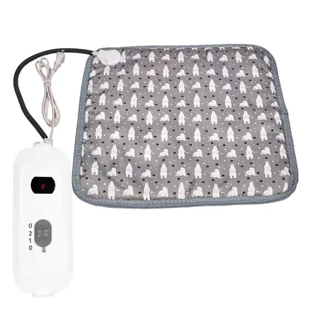 Almofada de calor do animal estimação esteira de aquecimento elétrica cama do cão de estimação filhote de cachorro mais quente inverno quente cobertor almofada à prova dwaterproof água - Image 6