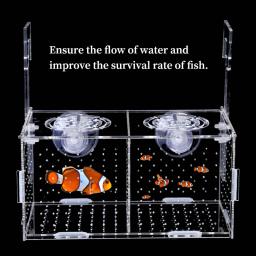 Multifuncional Caixa De Isolamento Do Aquário, Pequeno Fry Reprodução Caixa, Desova, Sala Para Chocar, Acessórios Do Tanque De Peixes, Suprimentos De Peixe - Image 3