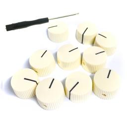 Oolá botão amplificador de guitarra, 10 peças marfim estilo vintage para fender - Image 1