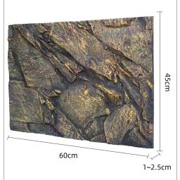 Terrário decoração de caixa para répteis, pedra 3d, grande padrão de fundo, animais de estimação, gecko, lagarto, peixe, torântula, sapo, vivarium - Image 1