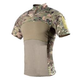 Camuflagem Masculina Camiseta de Manga Curta Preta, Militar, Tático, Camiseta do Exército, Ao Ar Livre, Caminhada, Caça - Image 2