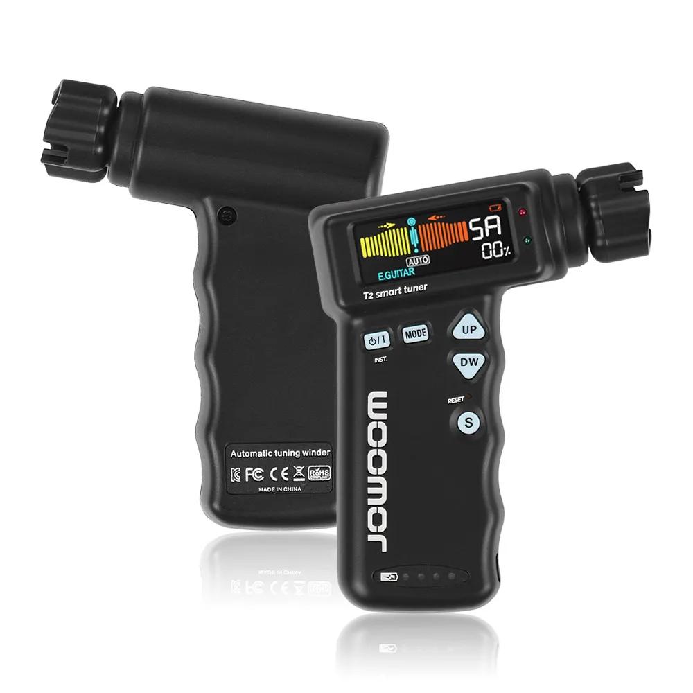 JOWOOM-T2 Ferramenta multifuncional Smart Guitar Tuner, Peg String Winder para guitarra, Ukulele Tuning Tool, bateria recarregável embutida - Image 1