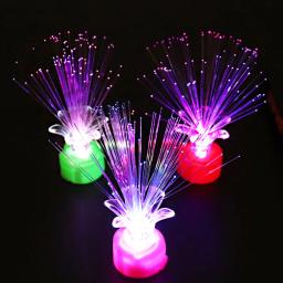 Luz colorida da rosa do diodo emissor de luz da fibra ótica, lâmpada da novidade do humor da fibra ótica para a decoração da festa em casa do brinquedo das crianças - Image 3