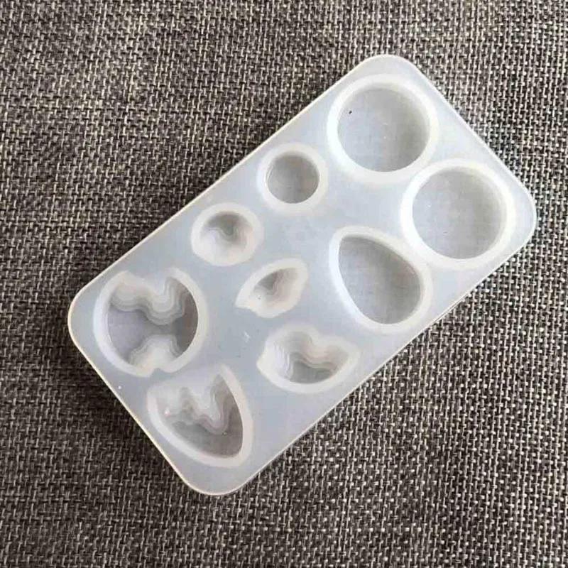 Molde de silicone para resina, forma de cristal, faça você mesmo, argila transparente, resina epóxi uv, moldes de fundição para joias, 1 peça - Image 1