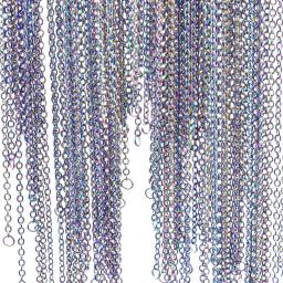 10 pces aço inoxidável cruz corrente colar 1.6mm 2mm ligação 16 polegada 18 "20" 22 "24" 26 "28" 30 "32" 34 "36" granel atacado - Image 2