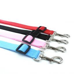 Cão do gato do animal de estimação ajustável cinto de segurança do cão do assento do animal de estimação veículo arnês lead clip segurança tração coleiras cães accessoires - Image 4
