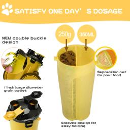 Recipiente de comida portátil 2 em 1 para animais de estimação, pote de silicone dobrável, alimentador para cães e gatos, suprimentos para viagem ao ar livre - Image 5