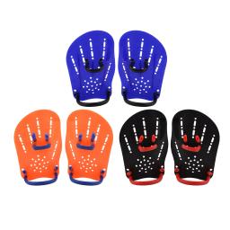 Profissional de natação mão pás fin resistente à água paddle webbed mergulho luvas ajustáveis para o treinamento aquático atualizar - Image 1