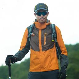 Alpinismo ao ar livre Jaqueta de Carga de Tecido De Linho À Prova D' Água à prova de Frio-Engrossar Com Reflexiva Strip de Escalada Casal Casaco Solto - Image 1