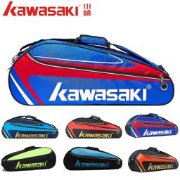 Kawasaki-Saco Badminton de Ombro Único Impermeável para Homens, Raquete de Squash, Raquete de Tênis, Sacos Esportivos, Pode Segurar 3 Raquetes com Saco de Sapato - Image 1
