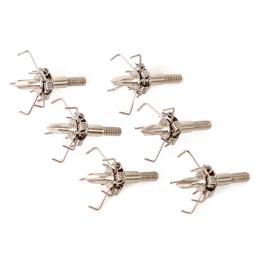 Aço inoxidável Judo Broadheads Parafusos, Seta Ponto, Caça Archery Acessório, 6pcs - Image 1
