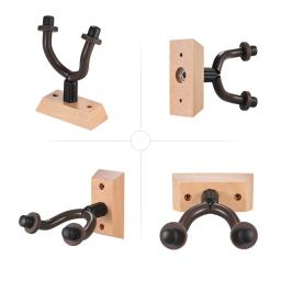 Suporte de parede de madeira para violão, gancho para violão, baixo, ukulele e guitarra elétrica - Image 3