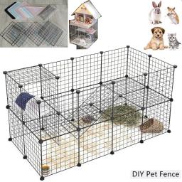 DIY Animal dobrável gaiola para animais de estimação, cercadinho, cerca de caixa, Puppy Kennel House, gaiola de treinamento para exercícios, gatinho espaço - Image 1