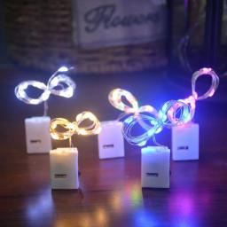 Inteligente FlashingRestaurant luzes rápidas e lentas com bateria de 3 botões, luzes LED string, decoração para o Natal, festa de casamento, 5pcs - Image 2