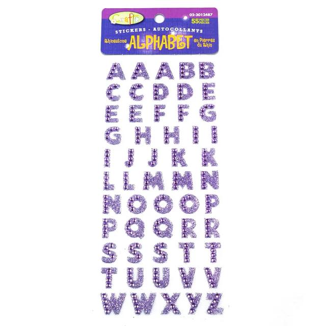 Adesivos Auto-Adesivos de Glitter para Letras e Decoração: Atraia Criatividade com Strass para Scrapbooking e Artesanato