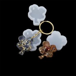 Chaveiro com pingente de cristal, faça você mesmo, kit de molde de silicone com chaveiros arte artesanato, ferramentas de confecção de resina epóxi de cristal para bijuterias diy - Image 5