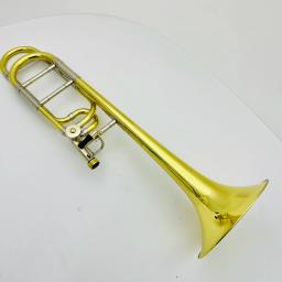 Nova chegada bb/f trombone latão chapeado profissional instrumento musical imagens reais com caso frete grátis - Image 2