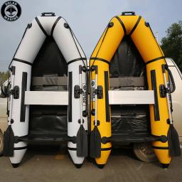 Barco de assalto inflável PVC para 3 pessoas, 3 pessoas, 2.3m, 0.9mm, Speed Kayak Canoe, acessórios para pesca, esporte aquático ao ar livre - Image 1
