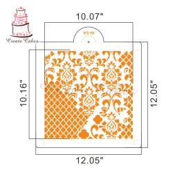Estêncil de treliça de flor para paredes retro estilo europeu oco padrão de flor parede decorativa de gravação cartão de papel - Image 2