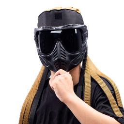 Tático capacete de caça ao ar livre airsoft paintball acessórios indy sujo trançado testa proteção máscara capacete cosplay adereços - Image 5