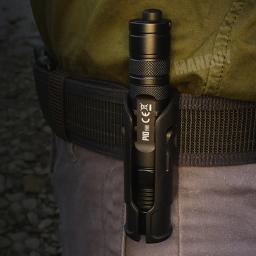 Nitecore lanterna tática led original p10 v2, inclui porta carregador usb, bateria 18650 para caça ao ar livre, à prova d'água, tocha edc - Image 4