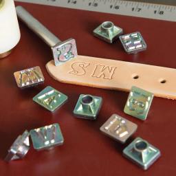 Bestnule conjunto alfabeto de couro arte artesanato letras carimbo artesanal durável portátil metal diy ferramentas (19mm) - Image 4